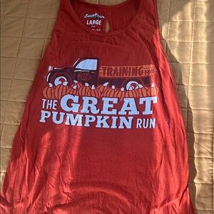 Sour Fresh pumpkin run Red Graphic Tank Top